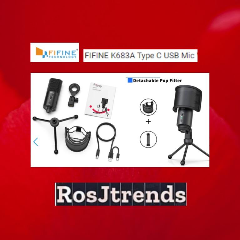 Fifine K683a Type C Usb Microphone Electronics Audio On Carousell Check out the whole vid fifine k678 mic sound test you want. carousell