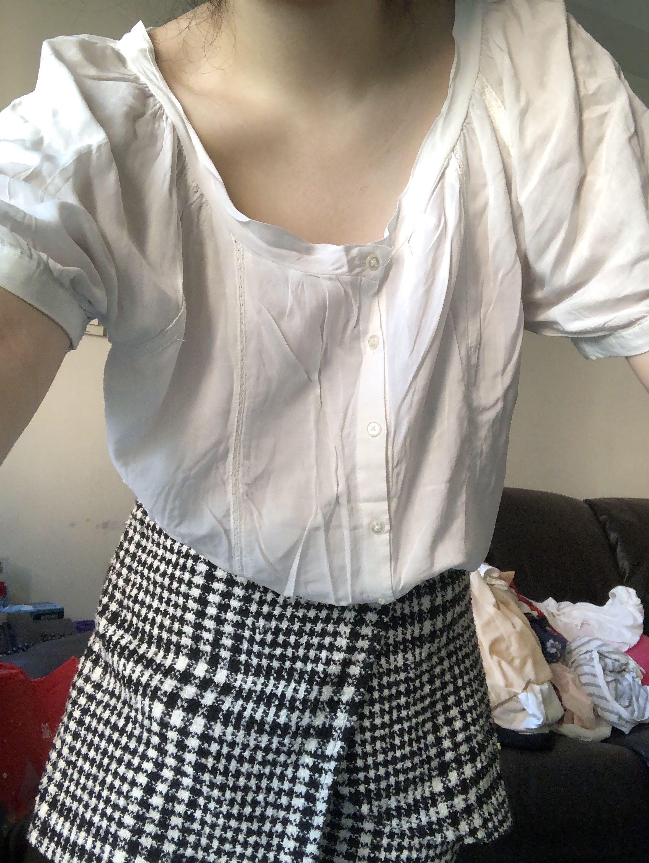 flowy white shirt