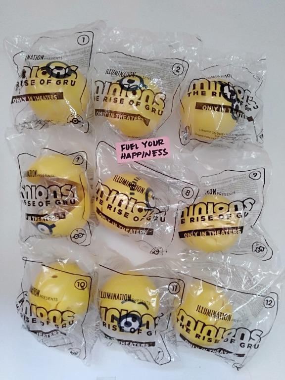 Golden Minions Mcdo Gold Minion Rise Of Gru Mcdonalds Happy Meal Toys Hobbies Toys Toys Games On Carousell