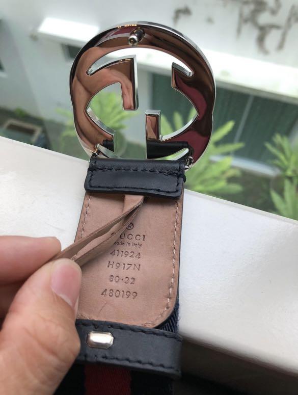 Red gucci cheap signature belt