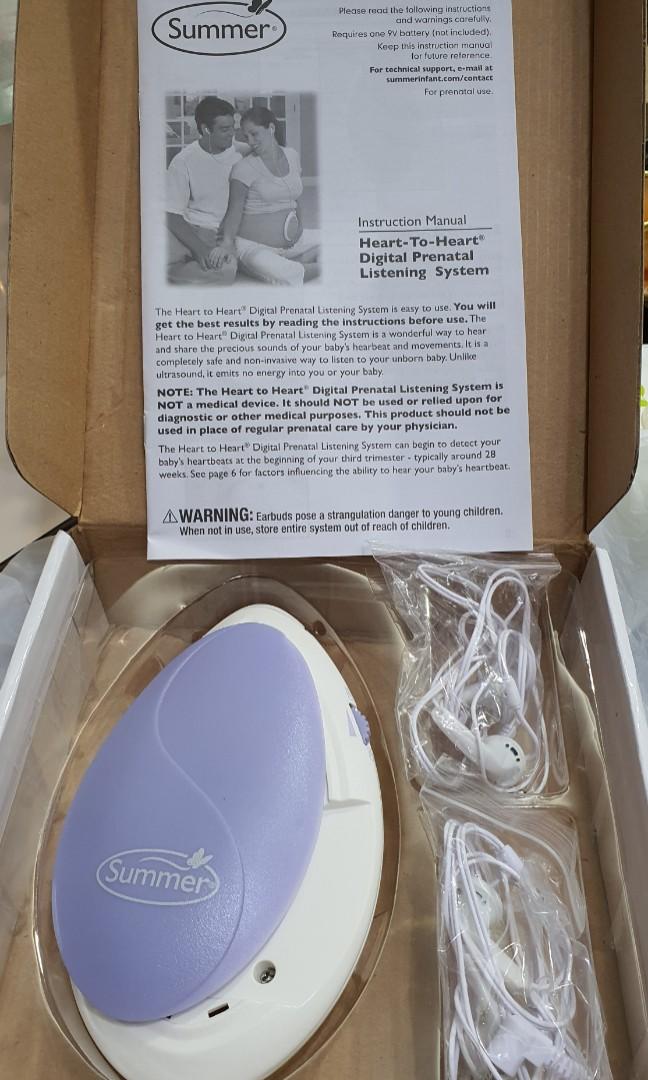 Summer heart to heart prenatal best sale listening system