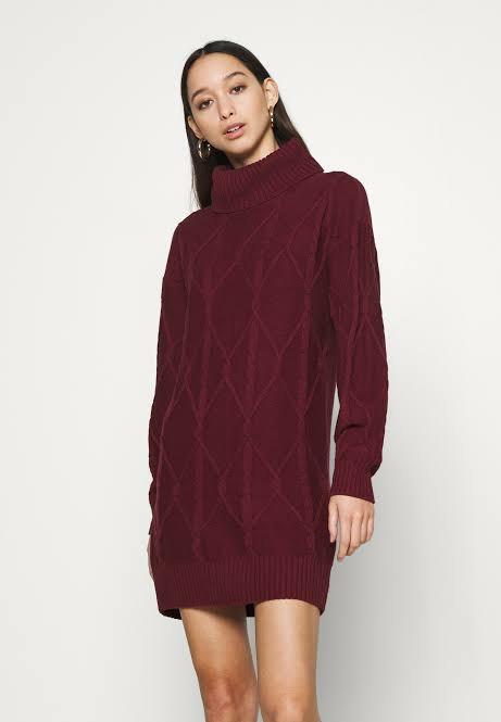 Hollister cable knit sweater dress 