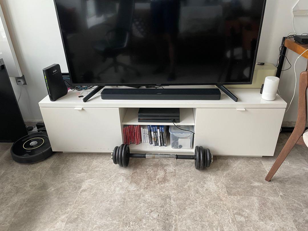 Ikea BYAS used TV stand, Furniture & Home Living, Furniture, TV