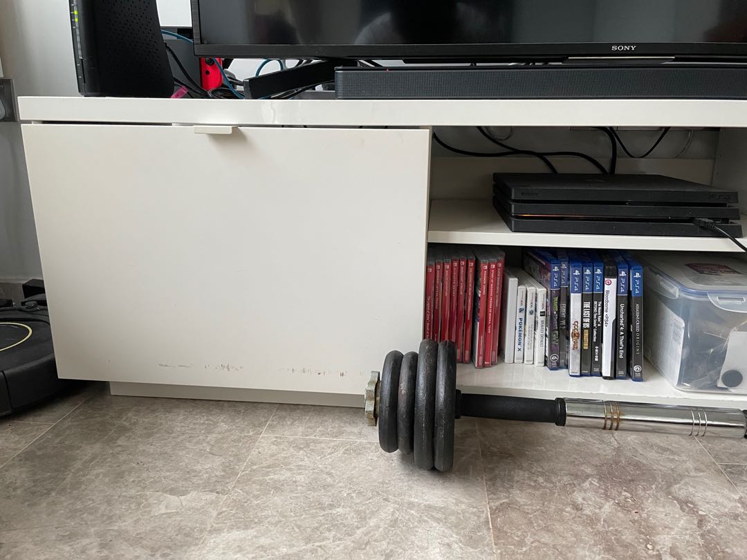 Ikea BYAS used TV stand, Furniture & Home Living, Furniture, TV