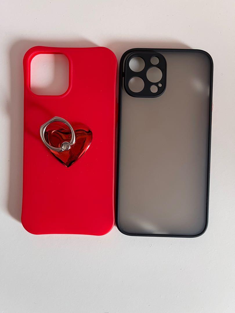 Iphone 12 Pro Max silicon cases (Category: Cases & Sleeves) located in Marikina City. Submitted by lovedbyriah (Listing ID 1058989302, Image 1). Description: Used it only 1-2 days while waiting for the Spigen case I ordered to arrive. The red silicon case was bought from digibabe shop. I just added the heart phone ring. Black case was bought from mobile accessories shop in Ayala mall. Php 200 each or Get both for only Php 350! You may book lalamo