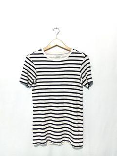 Kaos Bershka Stripe Tshirt 🚫 Zara Uniqlo H&M Guess