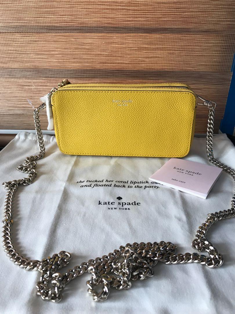 Kate spade amelia double zip mini, Luxury, Bags & Wallets on Carousell