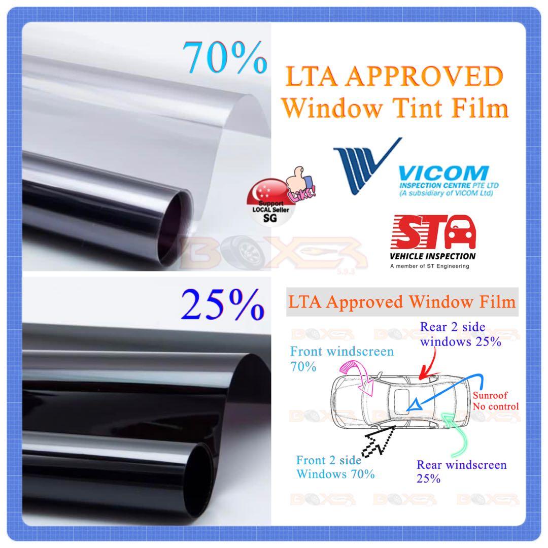LTA APPROVED windows tint film UV Protection film cooler interior
