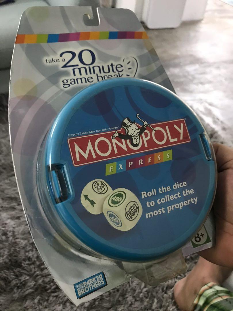 MONOPOLY express dice family games, Hobbies & Toys, Toys & Games on