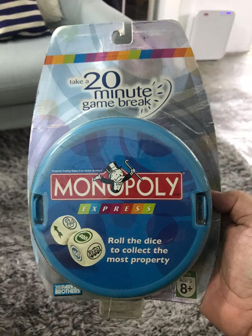 MONOPOLY express dice family games, Hobbies & Toys, Toys & Games on