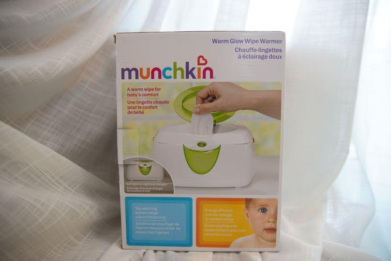全新 Munchkin 濕紙巾加熱機 暖濕紙巾器, Munchkin Warm Glow Wipe Warmer