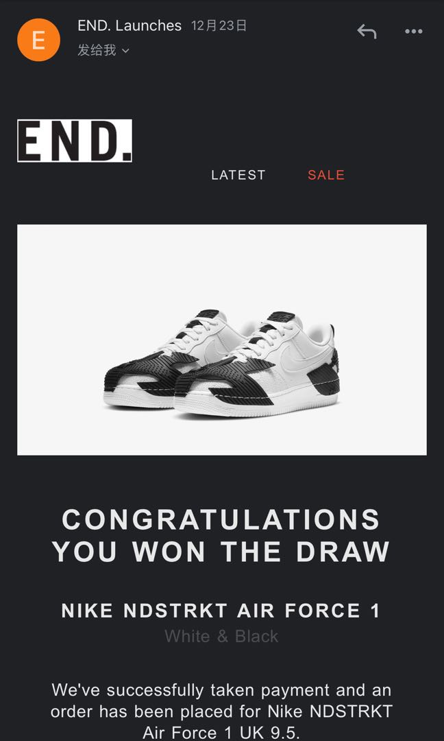 Nike NDSTRKT Air Force 1 Men s Fashion Footwear Sneakers on Carousell