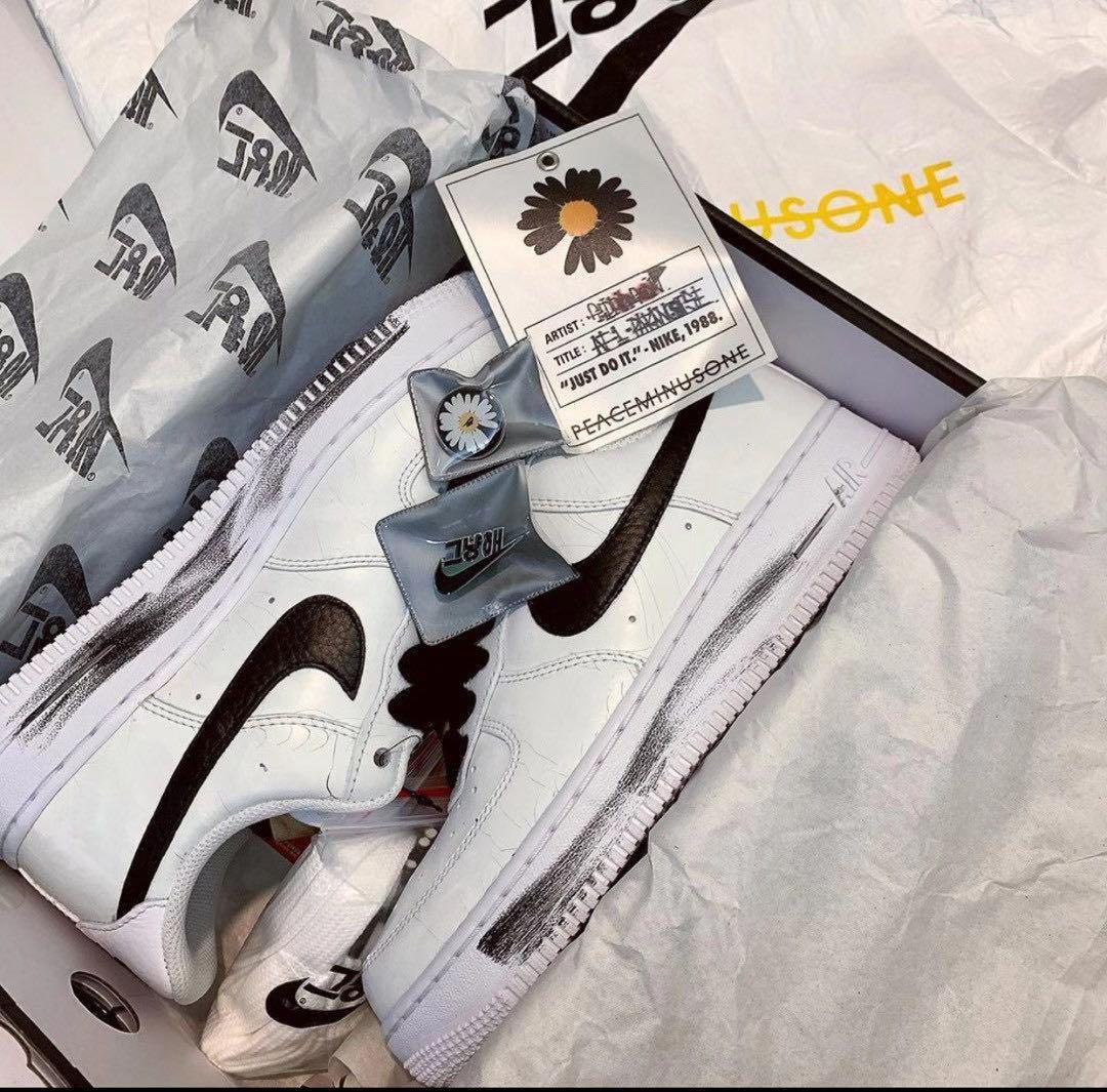 Nike Peaceminusone Para Noise 2.0 GD G Dragon white us8.5 9 42 42.5 af1 Air  Force 1, 男裝, 鞋, 波鞋- Carousell