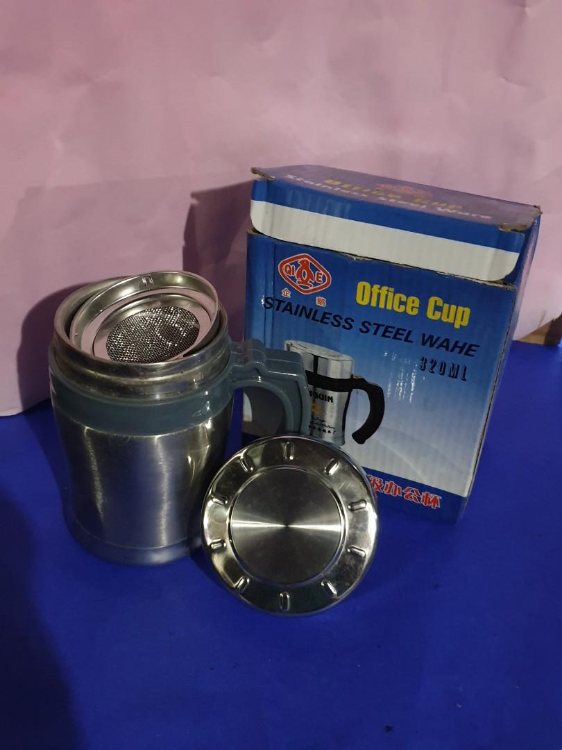 Office Cup for Tea or Coffee (Category: Coffee Machines & Makers) located in Manila. Submitted by zayler (Listing ID 1058970991, Image 2). Description: ▪︎nice gift item ▪︎no spill ▪︎heat lasts longer.