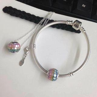 Pandora bracelet and necklace set