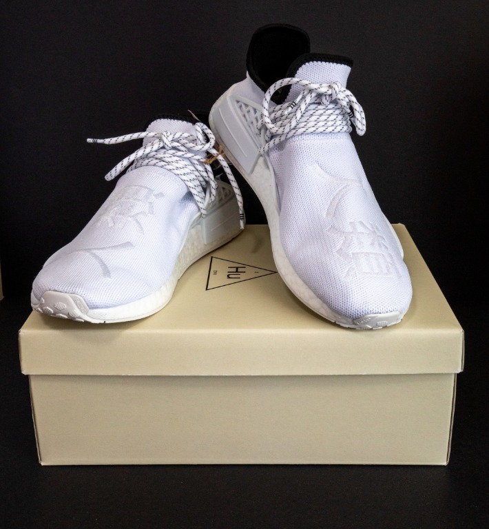 All white human top race nmd