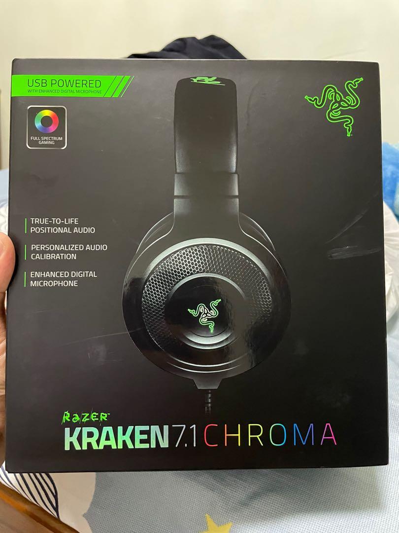 Razer Kraken 7 1 Chroma Audio Headphones Headsets On Carousell