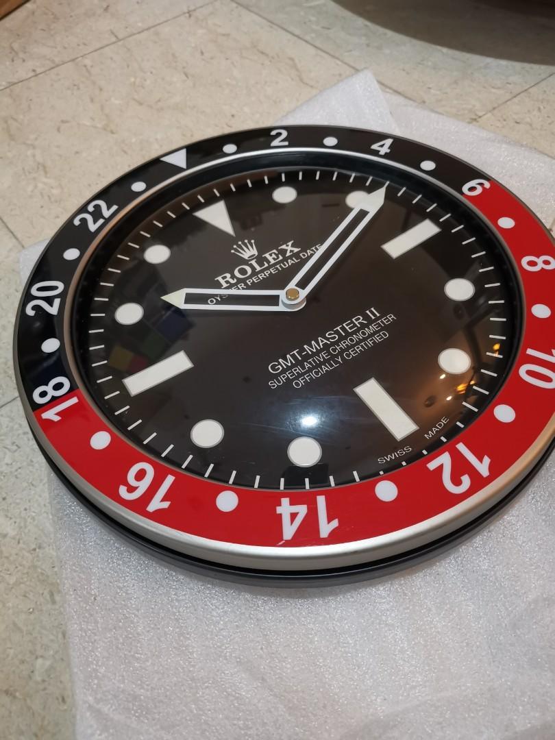 Rolex dealer clearance display wall clock
