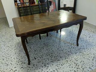 Solid wood unique table