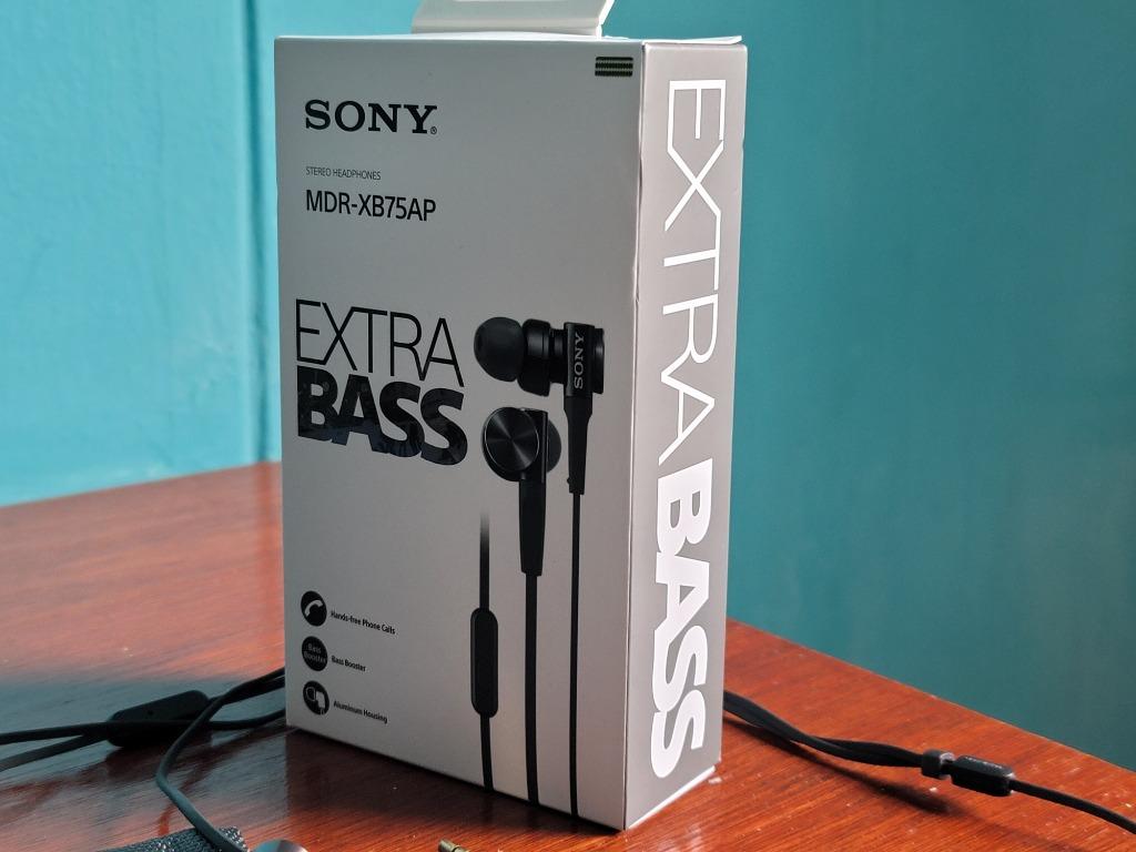 Sony MDR XB75AP EXTRA BASS In Ear Headphones Audio Headphones Headsets on Carousell