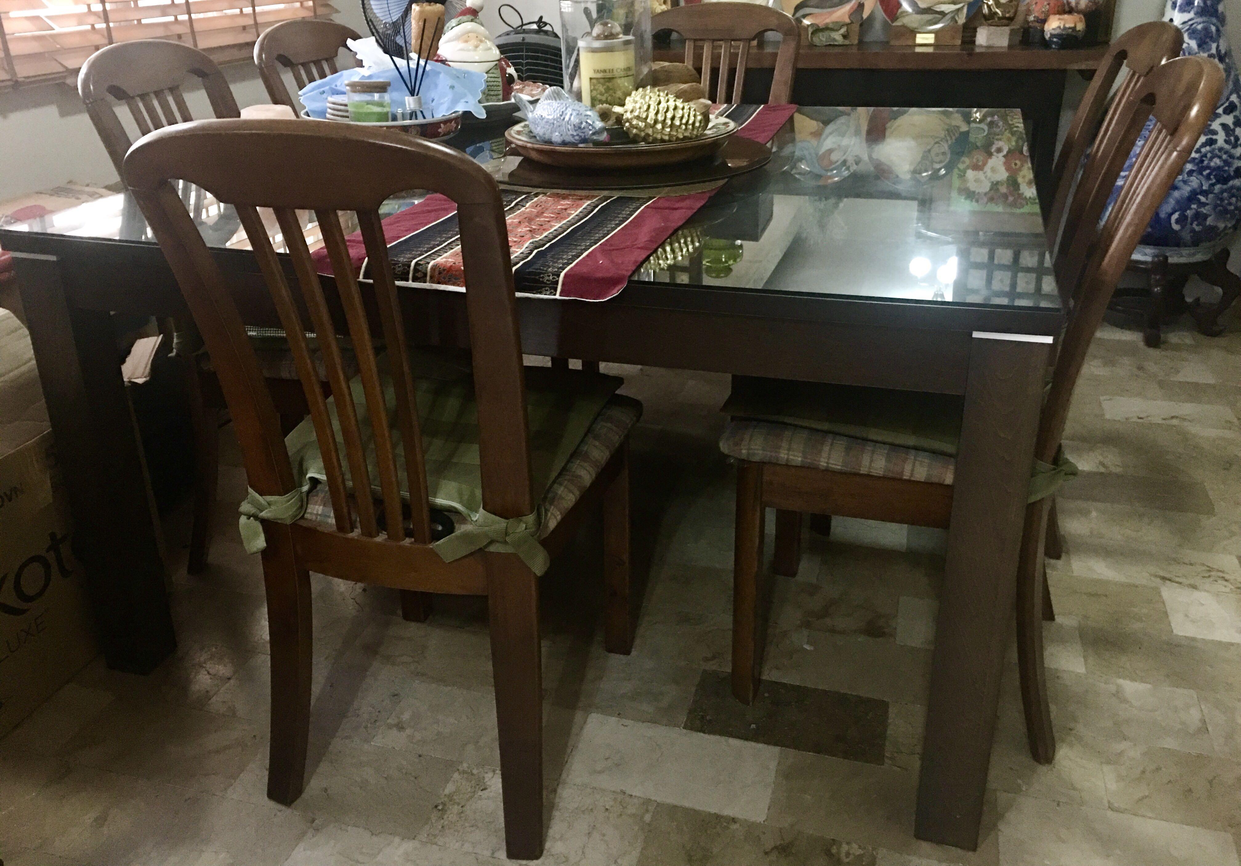 6 seat best sale square dining table