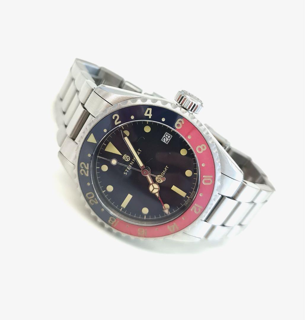 Steinhart Ocean 39 Vintage GMT Premium Pepsi Full set warranty Mobile Phones Gadgets Wearables Smart Watches on Carousell