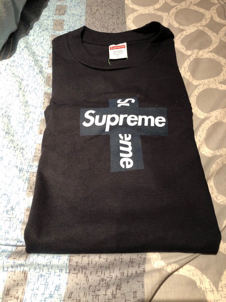 Supreme Box Logo L/S Tee ネイビー M | cprc.org.au