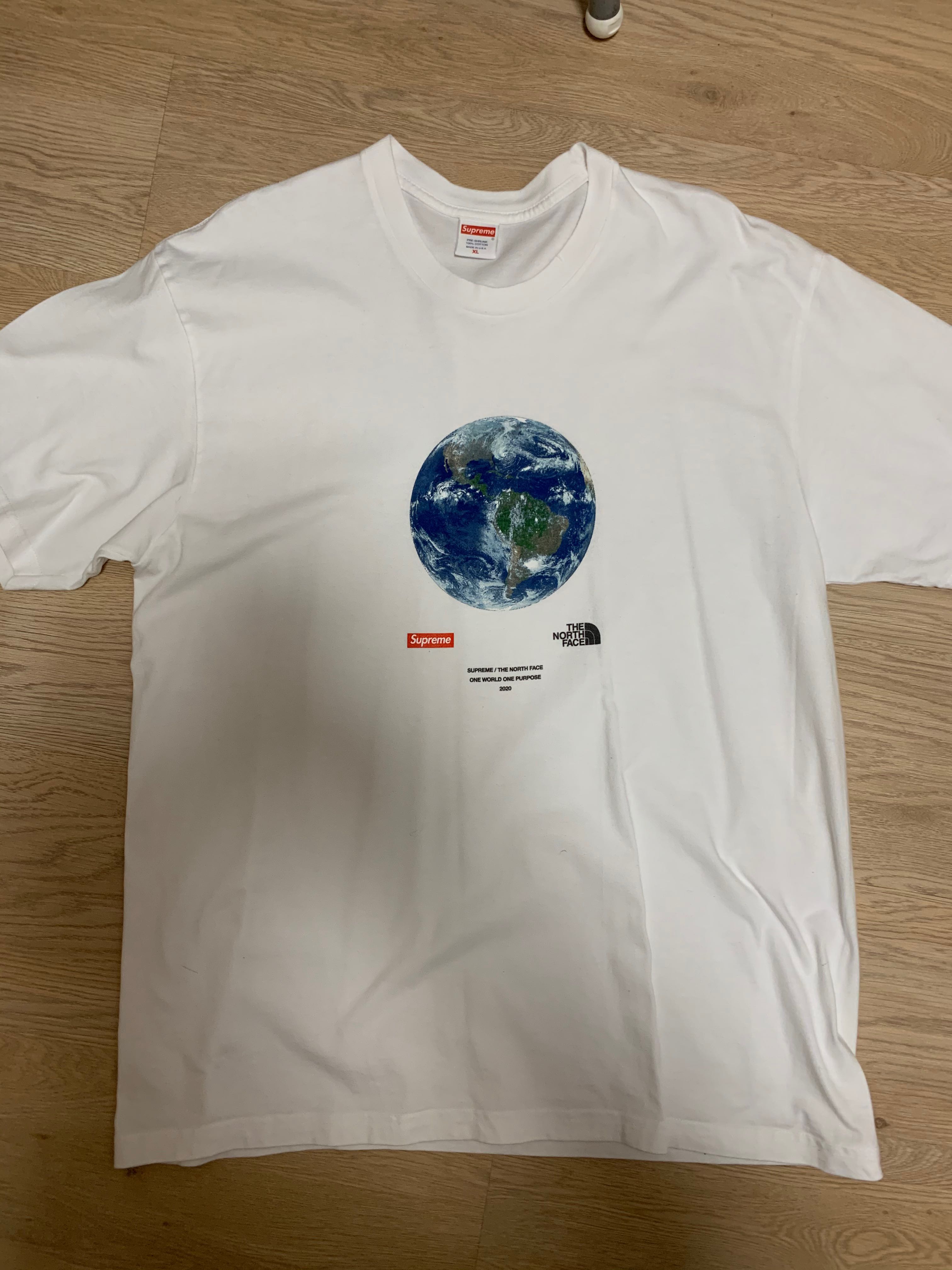 Supreme/The North Face One World tee-