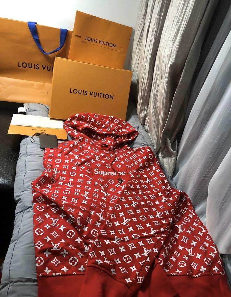 Get Buy Supreme x Louis Vuitton Hoodie Cheap 