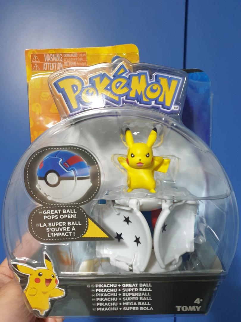 Takara Tomy: Pokemon Pikachu with Great Ball Figurine, Hobbies & Toys, Toys  & Games on Carousell