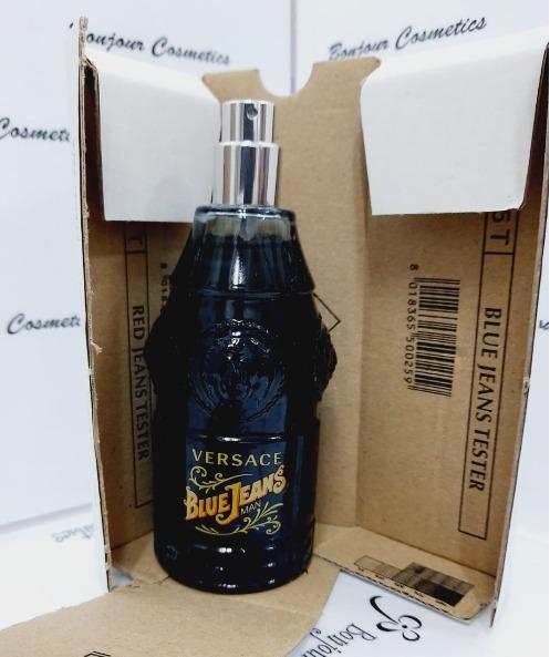 VERSACE Blue JEANS EDT 75ml TESTER Packaging Beauty Personal