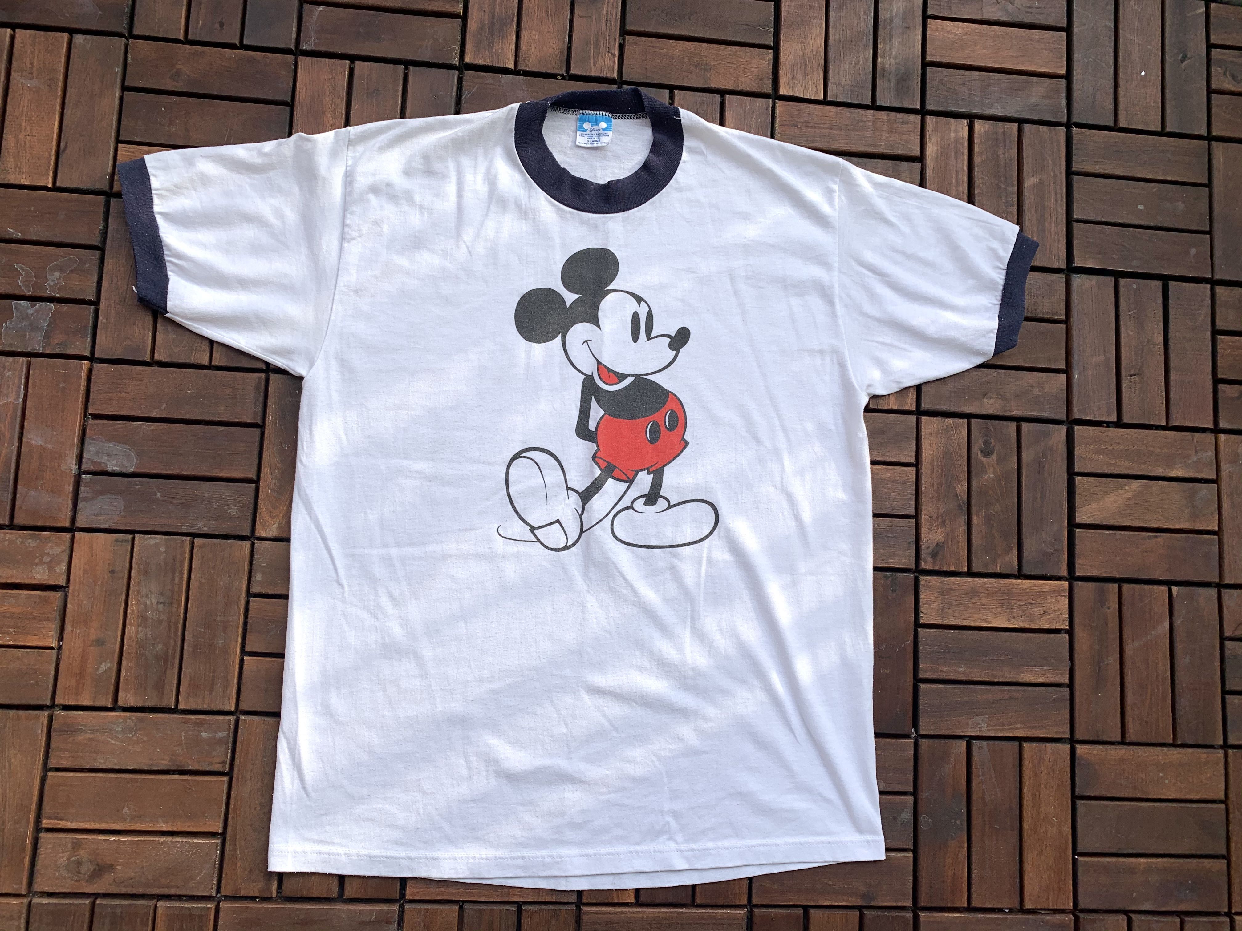 Vintage Disney Mickey Mouse ringer t 