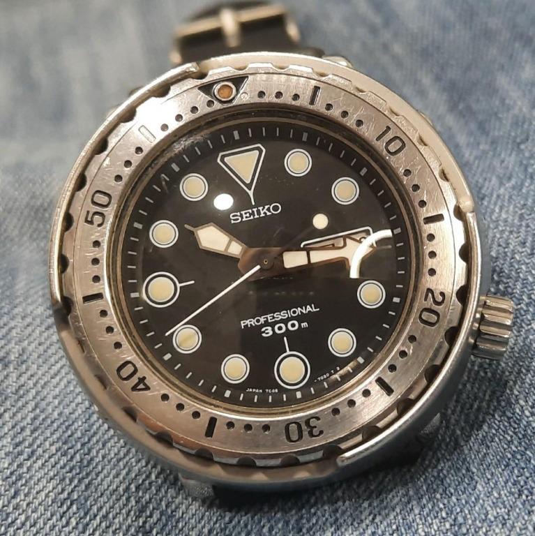 Vintage Seiko Professional 7C46-7011 300 Meters Quartz Tuna Men's Watch,  Women's Fashion, Watches & Accessories, Watches on Carousell