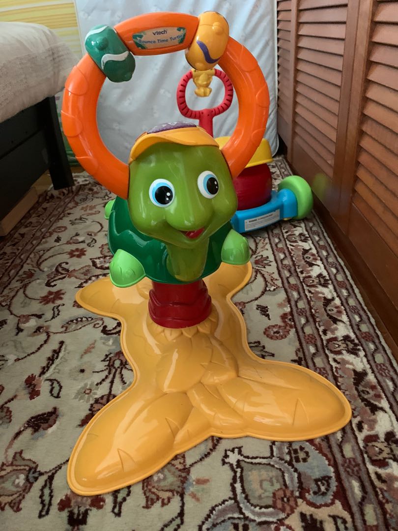 VTech Bouncing Turtle, Babies & Kids, Toys & Walkers on Carousell