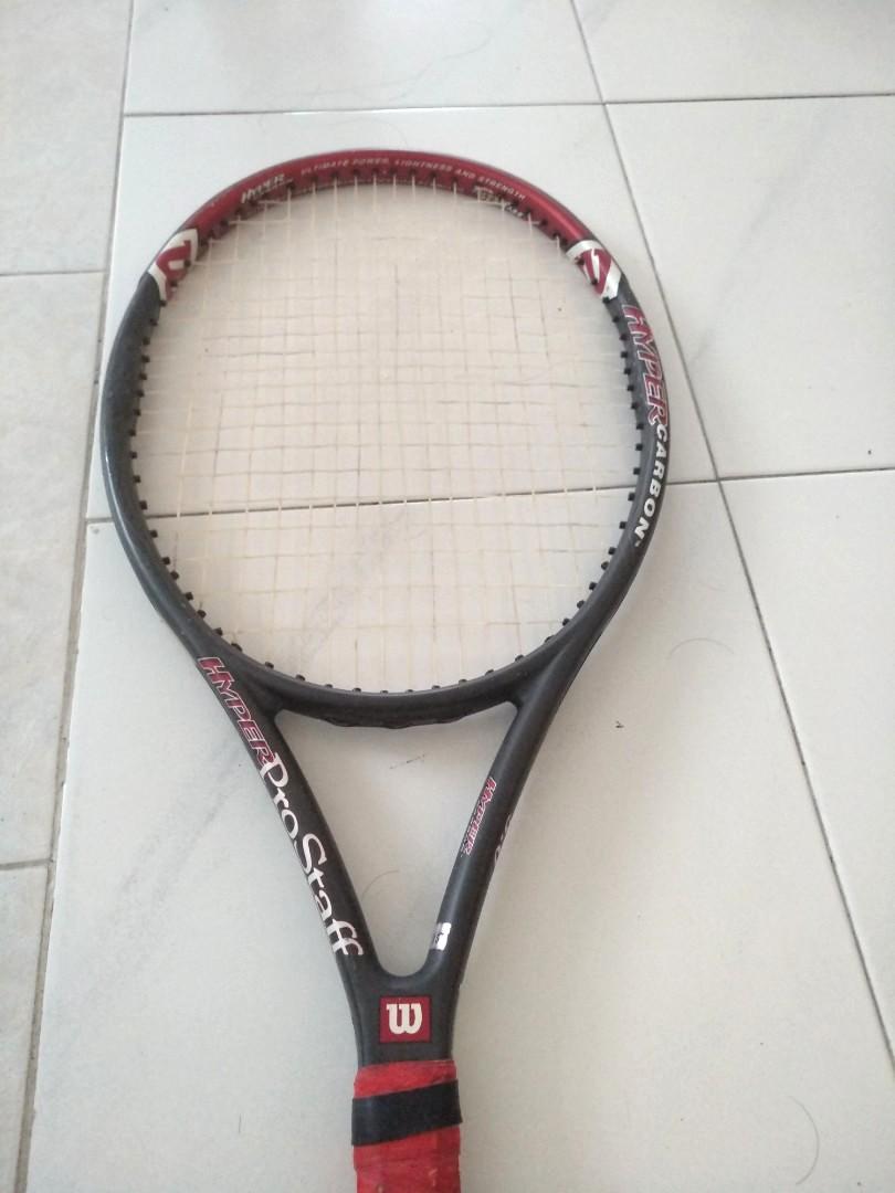 Storen Monarchie Afrikaanse Wilson Tennis Racket. Prostaff Hyper Carbon 5.0, Everything Else on  Carousell