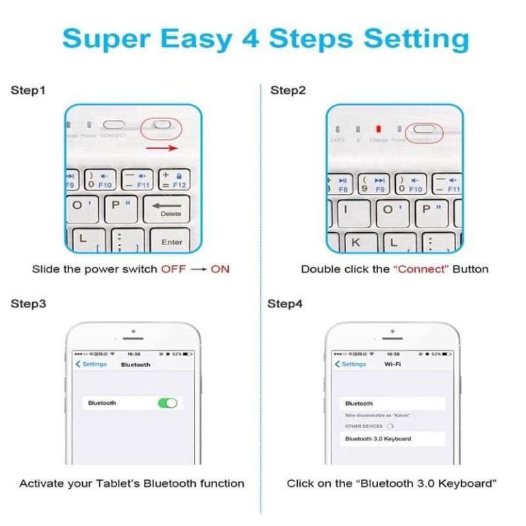 Wireless 2in1 Keyboard and Mouse (Category: Computer Keyboard) located in Manila. Submitted by affordshopz (Listing ID 1058969790, Image 3). Description: Wireless Bluetooth Keyboard Mouse Set Lightweight Portable For IPad/Phone /PC/Laptop/Notebook/Tablet The mouse and keyboard can use Bluetooth to connect to the phone to play games Suitable for all mobile phone models, all IPADs, tablets 7 in keyboard is more suitable for ipad mini 's size (The k