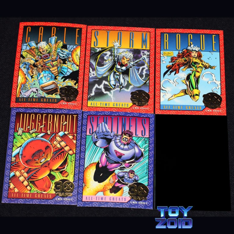 x-men-series-2-1993-marvel-trading-cards-gold-foil-chase-rogue-sentinel