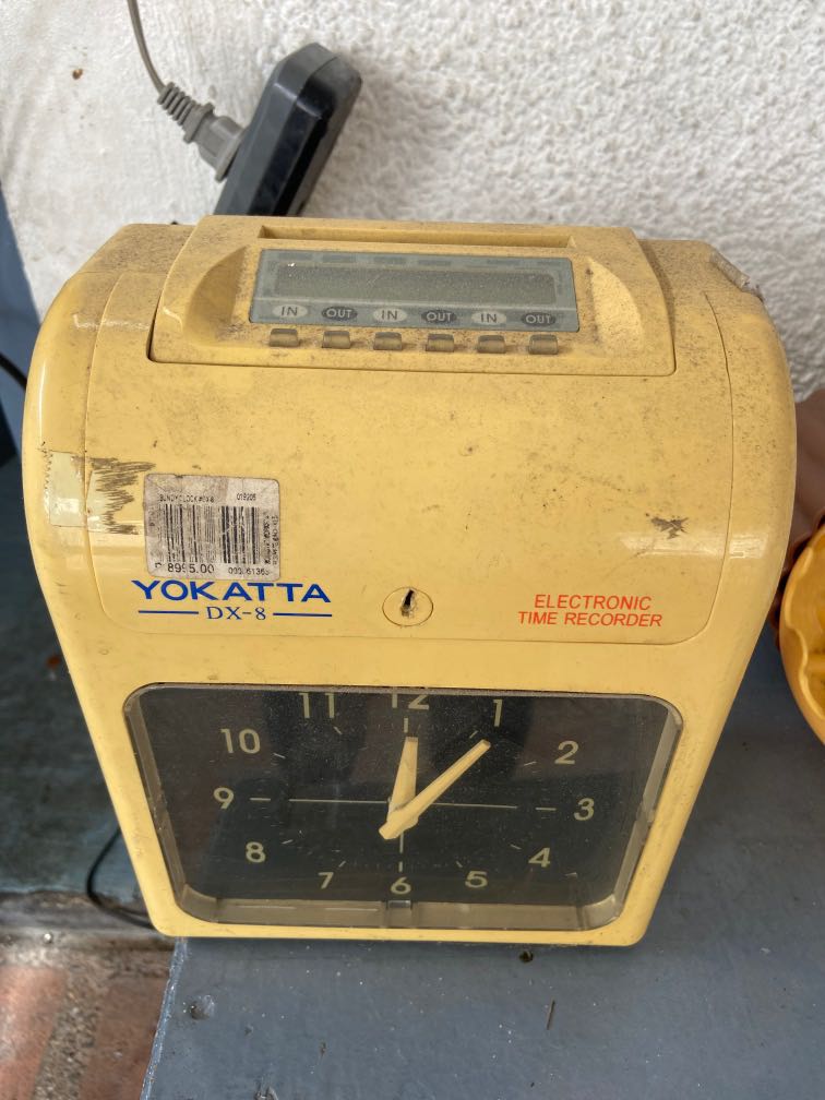 Yokatta DX8 Bundy Clock, Furniture & Home Living, Office Furniture