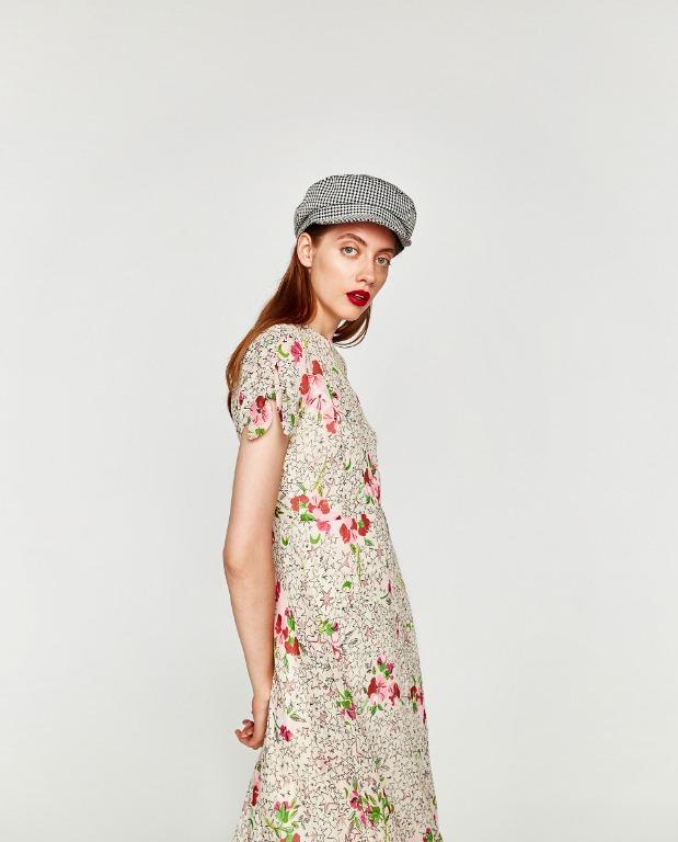 Star print sales dress zara