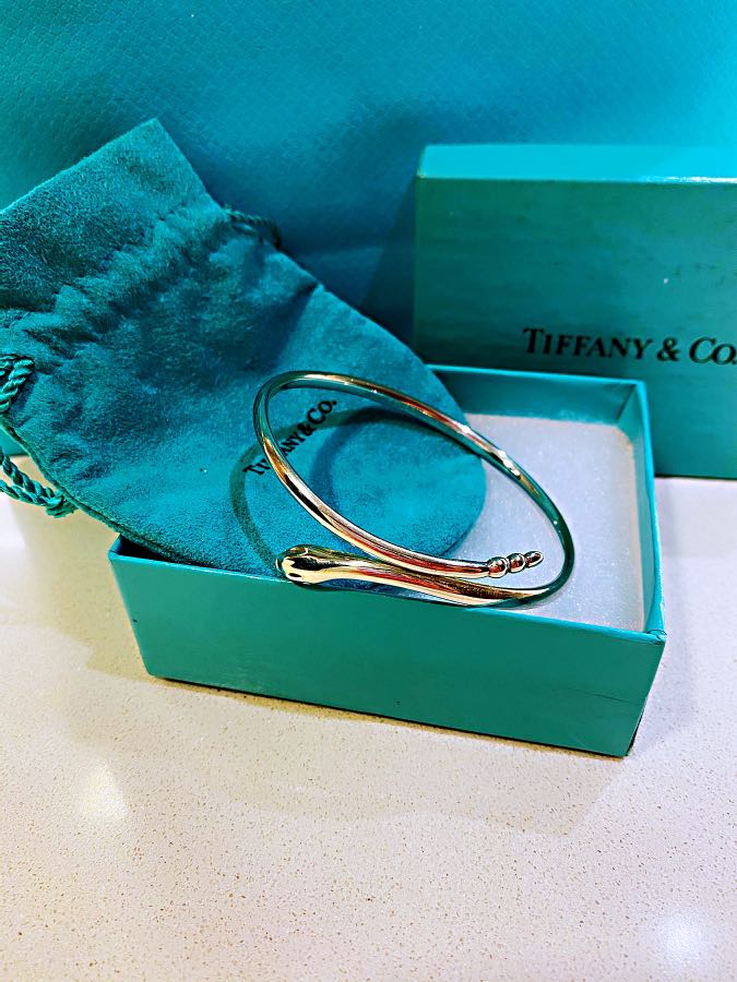 Tiffany top snake bangle