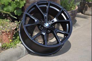 17" matt black wheels for BMW 5X120