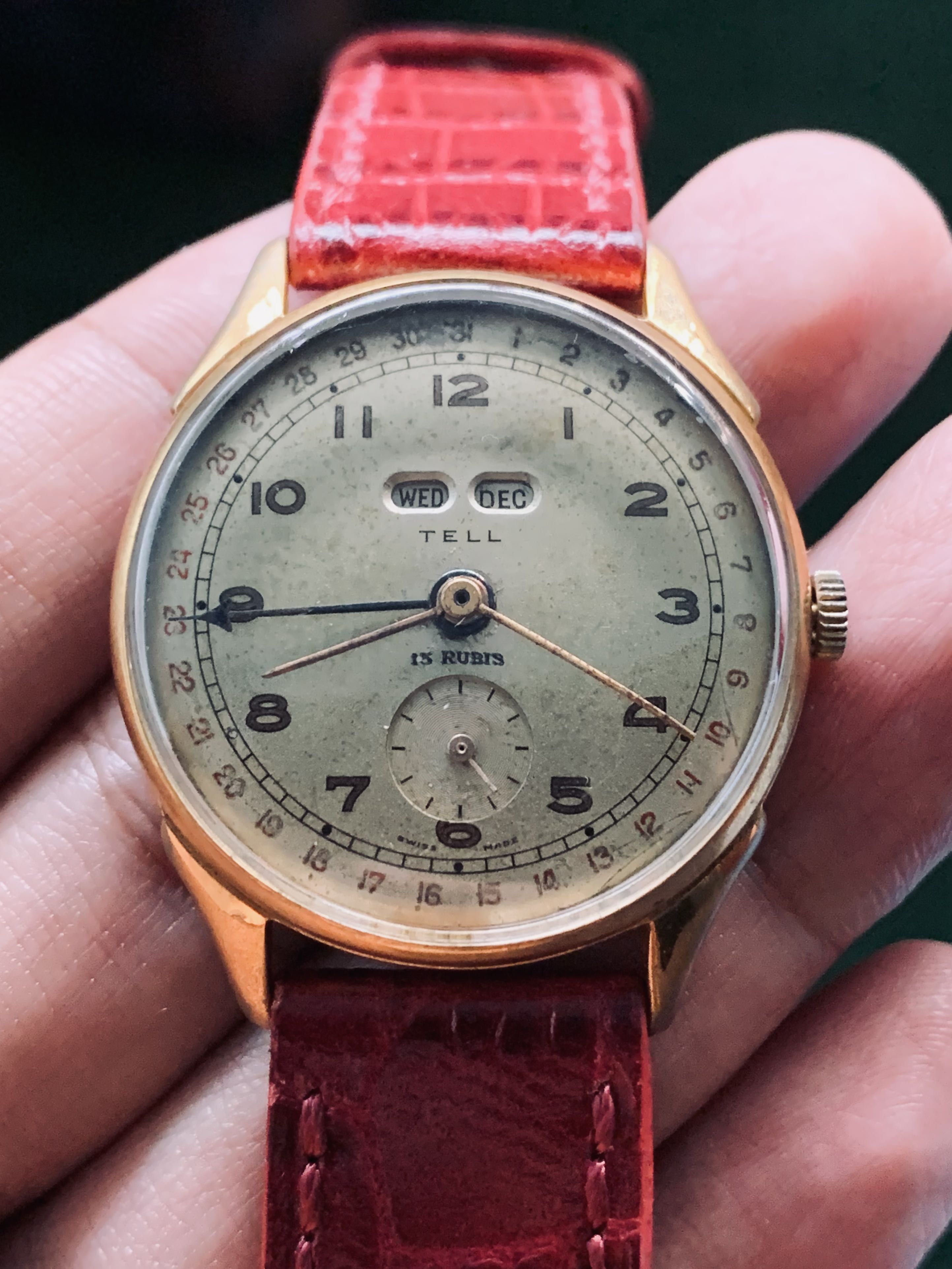 Triple date on sale watch