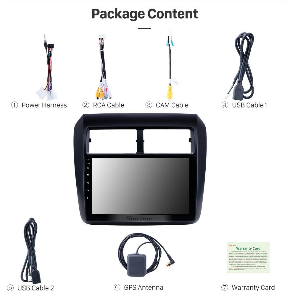 20132019 Toyota WIGO Android 10.0 Touchscreen 9 inch Head Unit