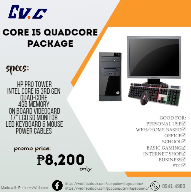 𝗖𝗢𝗥𝗘 𝗜𝟱 𝗤𝗨𝗔𝗗𝗖𝗢𝗥𝗘 𝗣𝗔𝗖𝗞𝗔𝗚𝗘 Computers Tech Desktops On Carousell