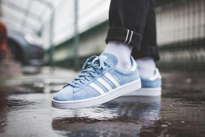 Adidas campus blue, Men's Fashion, Footwear, Sneakers on Carousell