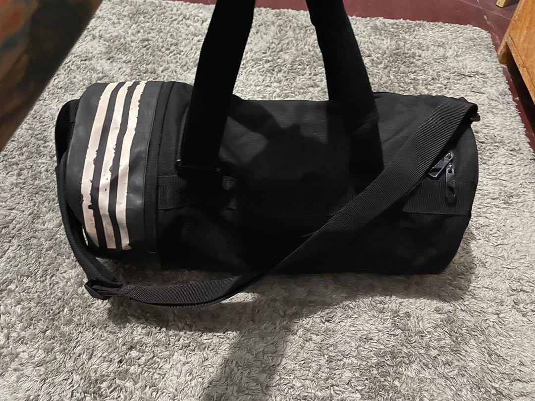 Adidas paneled roll duffel bag top
