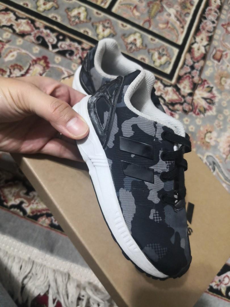 Adidas zx flux kids silver deals