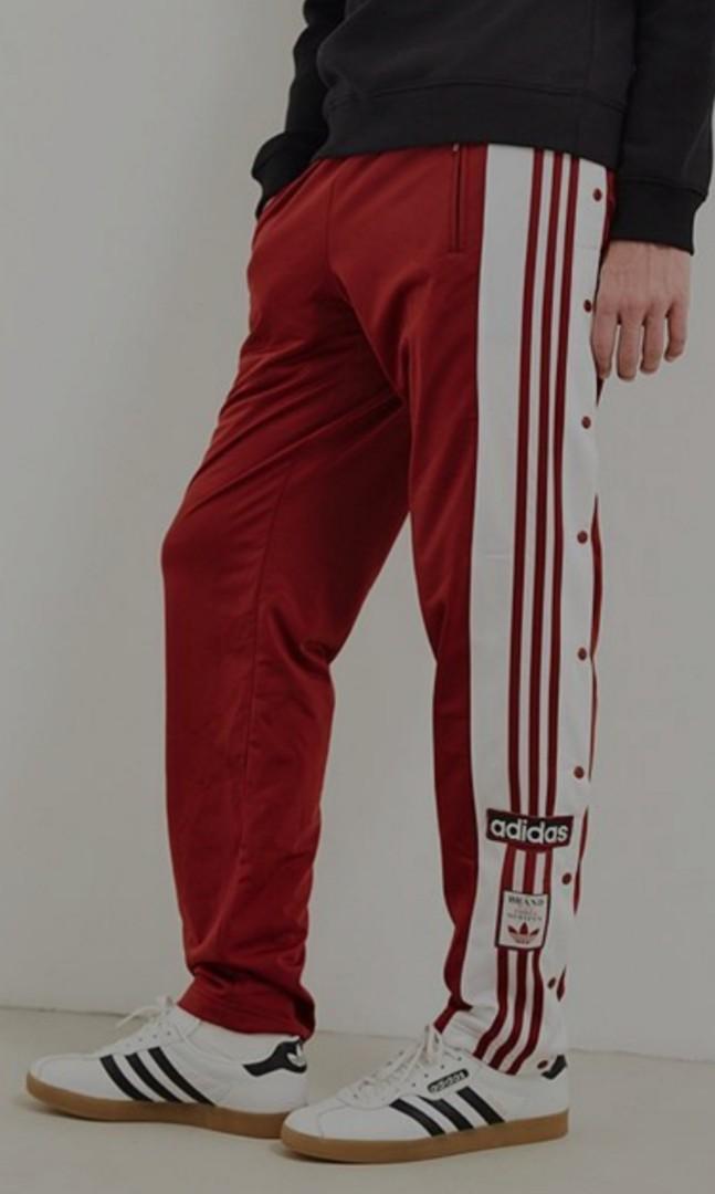 Adidas track jogging pants sides, Fashion, Bottoms, Joggers on Carousell