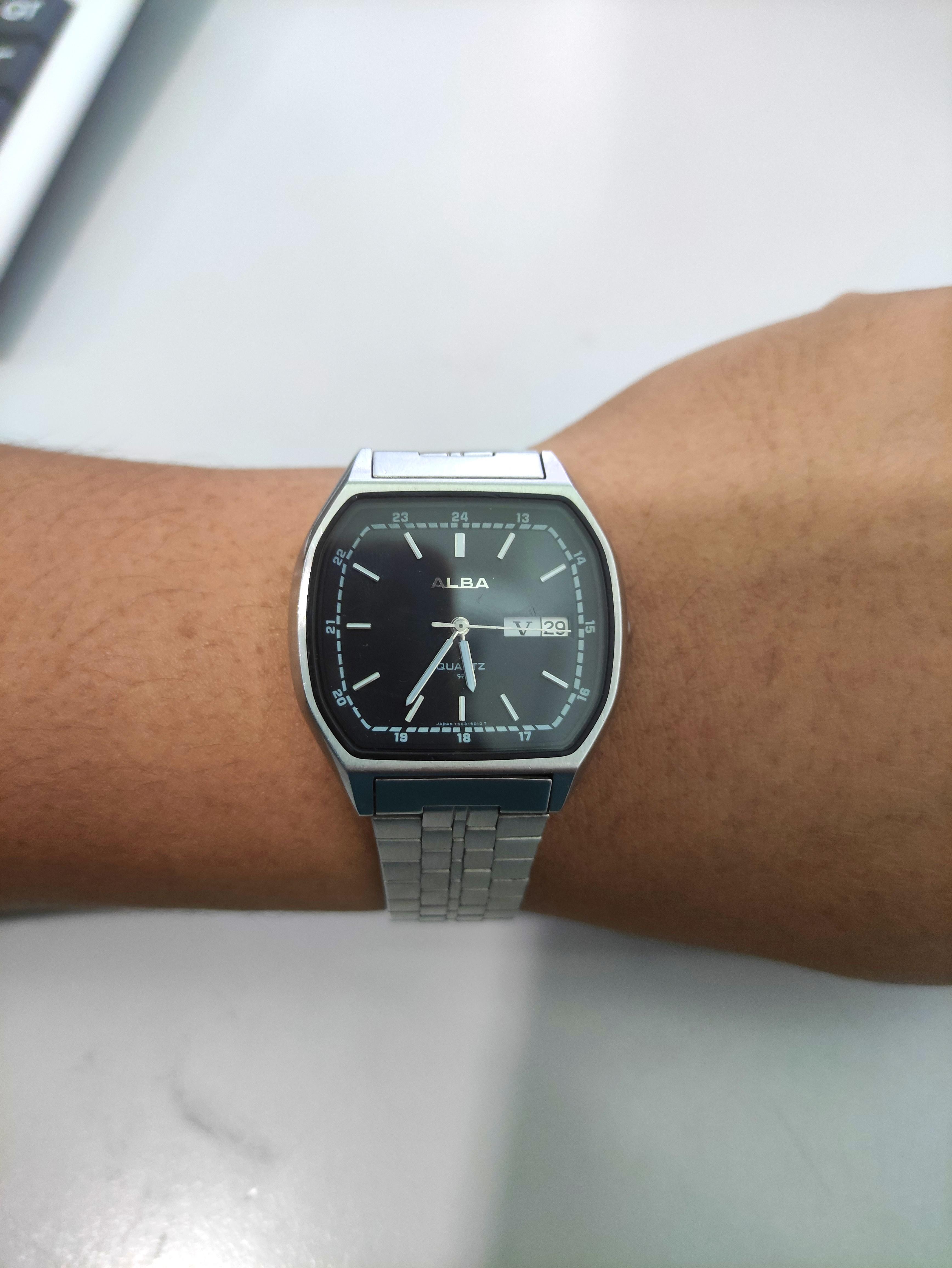 Alba square outlet watch