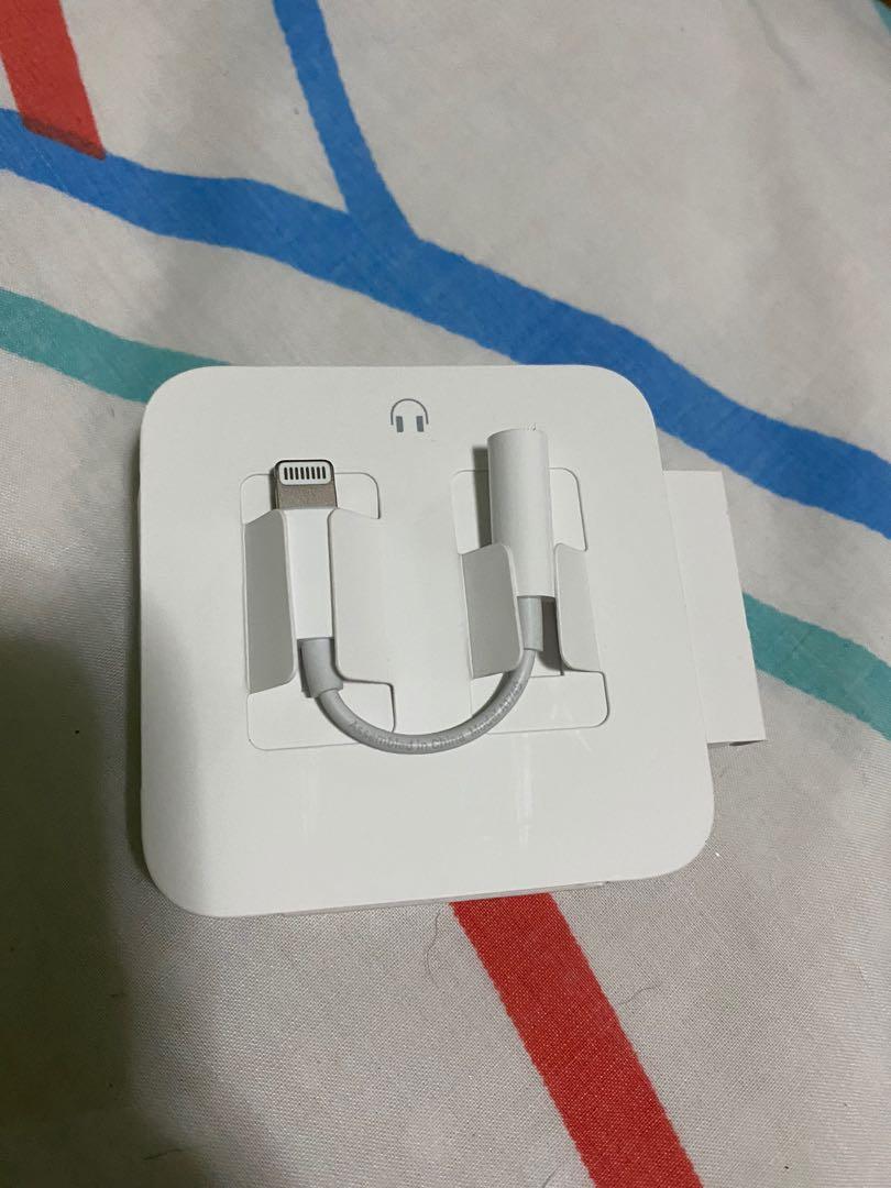 Apple Lightning to 3.5mm Headphone Jack Adapter (Category: Portable Audio Accessories) located in Manila. Submitted by blairexoxo (Listing ID 1059305808, Image 1). Description: Apple Lightning to 3.5mm Headphone Jack Adapter - aux adapter And etc.